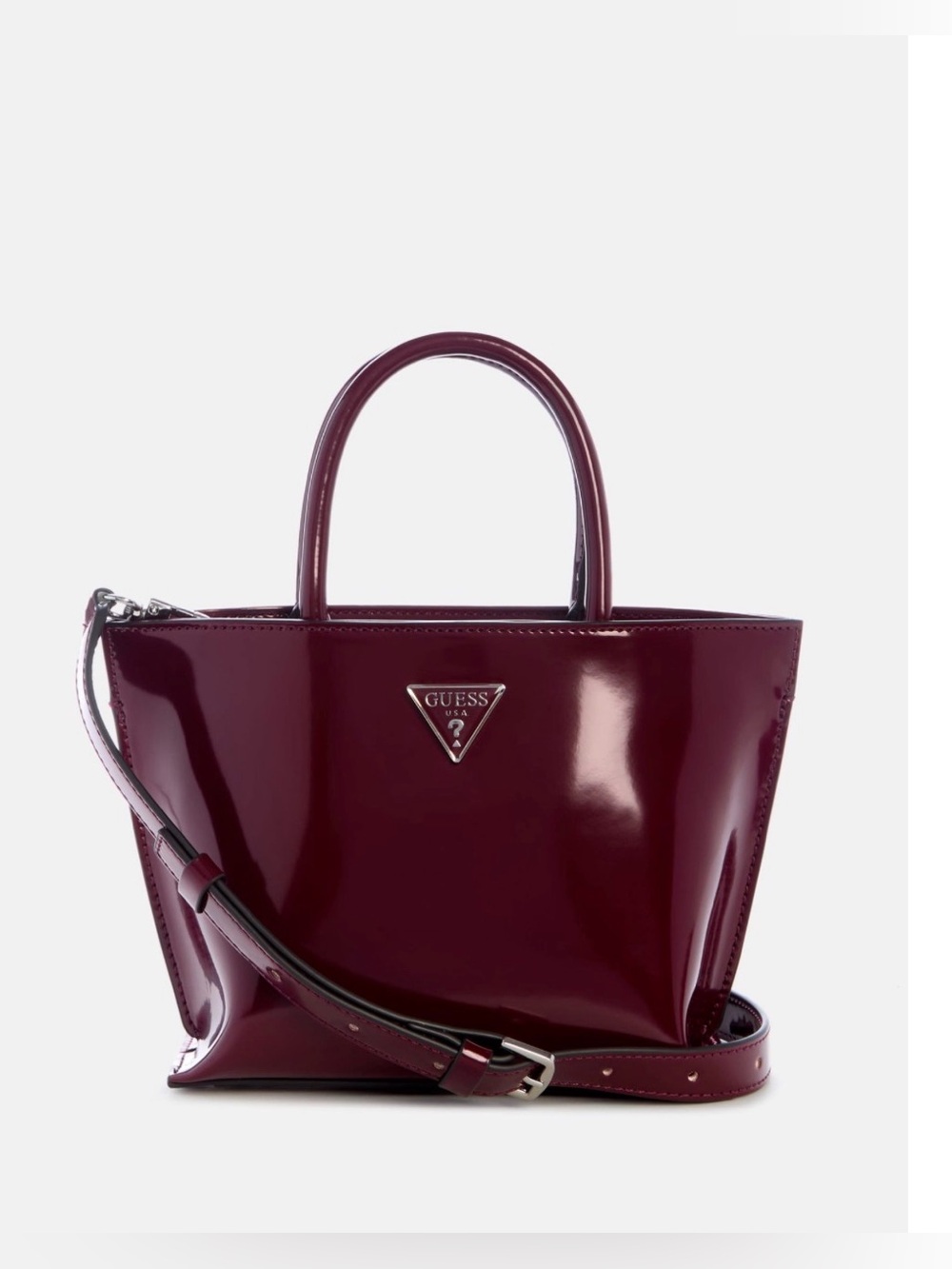 Guess Arnella Mini Tote Bag. Burgundy.